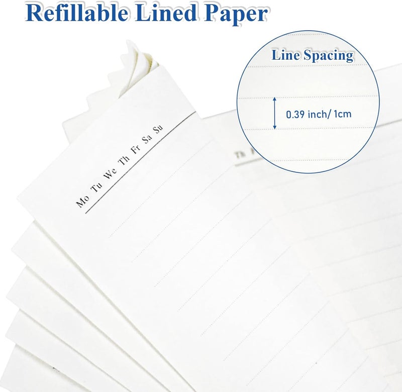 SAYEEC A5 Refill Paper Loose Leaf Lined Paper for A5 Planner Organizer 6 Holes Ring Binder Planner for Journals Notebooks Diaries Inserts, 80 Sheets - Image 5